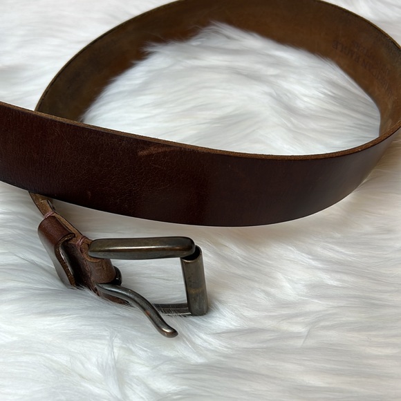 Men’s American Eagle Brown Leather Belt Size 32-34 - Picture 6 of 9
